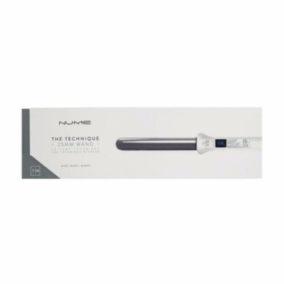 BRAND NEW: NuMe Technique Curling Wand - White/ 25 - Picture 1 of 11